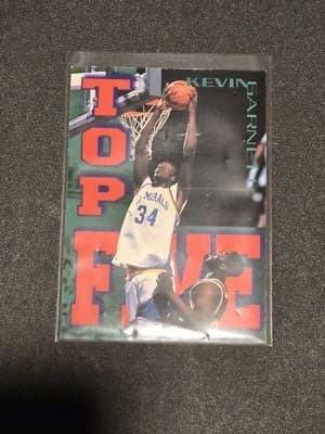 1995 Signature Rookies Fame and Fortune #T5 Kevin Garnett Top Five - Image 1
