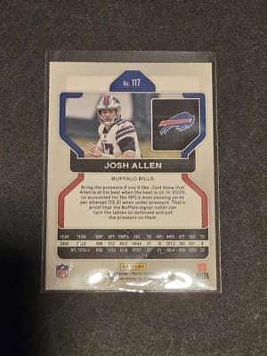 2021 Panini Prizm #117 Josh Allen - Thumbnail 2