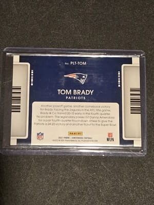 2021 Panini Contenders #PLT-TOM Tom Brady Playoff Tickets - Thumbnail 2