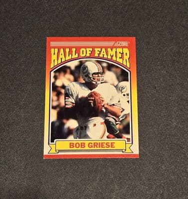 1990 Score #601 Bob Griese - Image 1