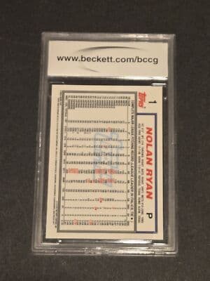 1999 Topps #25 Nolan Ryan Nolan Ryan Commemorative Reprints Finest BCCG 9 - Thumbnail 2