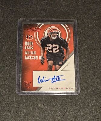 2016 Panini Absolute #10 William Jackson III Rook Ink Blue - Image 1