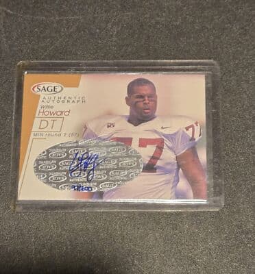 2001 SAGE #A24 Willie Howard Autographs Bronze #/600 - Image 1