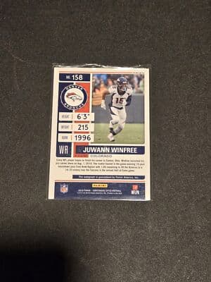 2019 Panini Contenders Optic #158 Juwann Winfree autograph - Thumbnail 2