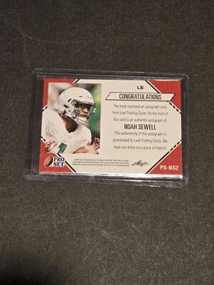 2021 Pro Set College Football #PS-NS2 Noah Sewell Autographs - Thumbnail 2