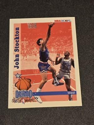 1992-93 Hoops #316 John Stockton - Image 1