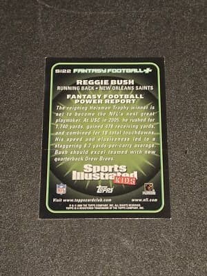 2006 Topps Total #SI22 Reggie Bush Sports Illustrated for Kids - Thumbnail 2