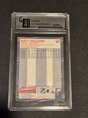 1988 Fleer #101 Matt Williams Other 10 - Thumbnail 2