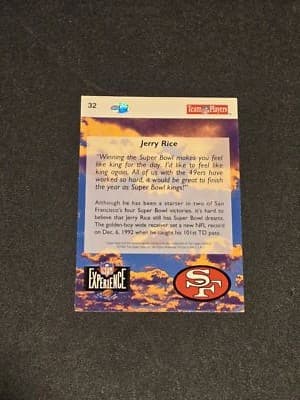 1993 Upper Deck NFL Experience #32 Jerry Rice - Thumbnail 2