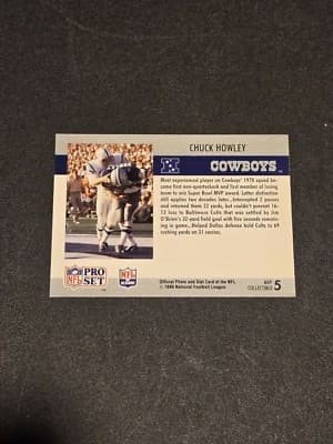 1990 Pro Set #5 Chuck Howley Super Bowl MVP Collectibles - Thumbnail 2