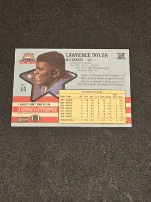 1990 Asher Candy Stars 'n Stripes #60 Lawrence Taylor - Thumbnail 2