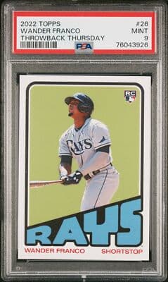 2022 Topps Throwback Thursday #26 Wander Franco Throwback Thursday PSA 9 - Image 1