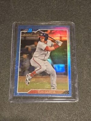 2020 Bowman Heritage #92CP-LG Luis Garcia Chrome Prospects Blue #/99 - Image 1