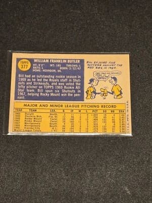 1970 Topps #377 Bill Butler - Thumbnail 2