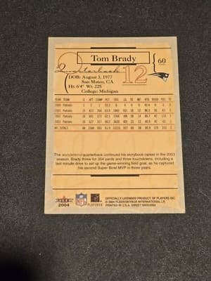 2004 Fleer Sweet Sigs #60 Tom Brady - Thumbnail 2