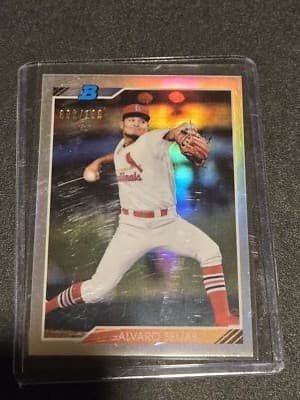 2020 Bowman Heritage #92CP-AS Alvaro Seijas Chrome Prospects Refractor #/199 - Image 1
