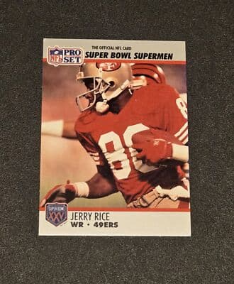 1990-91 Pro Set Super Bowl XXV Silver Anniversary Commemorative #48 Jerry Rice - Image 1