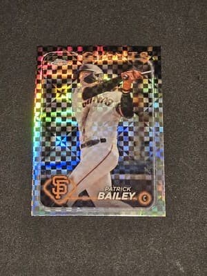 2024 Topps Chrome #194 Patrick Bailey X-Fractors - Image 1