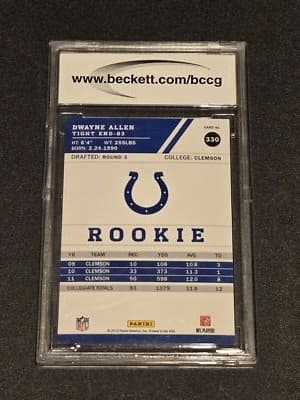2012 Score #330 Dwayne Allen BCCG 9 - Thumbnail 2