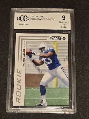 2012 Score #330 Dwayne Allen BCCG 9 - Image 1