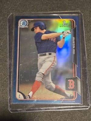 2015 Bowman Draft #172 Austin Rei Blue #/150 - Image 1