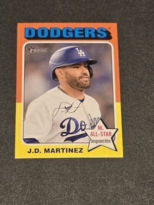 2024 Topps Heritage #434 J.D. Martinez - Image 1