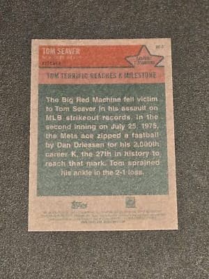 2024 Topps Heritage #BF-7 Tom Seaver Baseball Flashbacks - Thumbnail 2