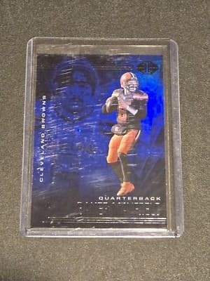 2020 Panini Illusions #57 Baker Mayfield Trophy Collection Sapphire - Image 1