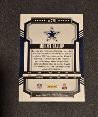 2023 Score #229 Michael Gallup Green - Thumbnail 2