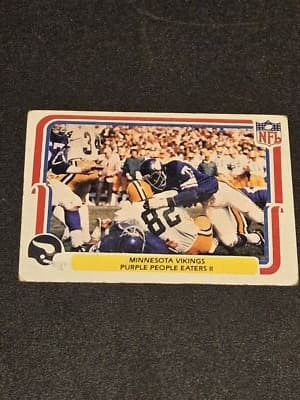 1980 Fleer Team Action #30 Purple People Eaters II - Image 1