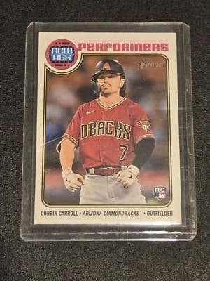 2023 Topps Heritage #NA-19 Corbin Carroll New Age Performers - Image 1