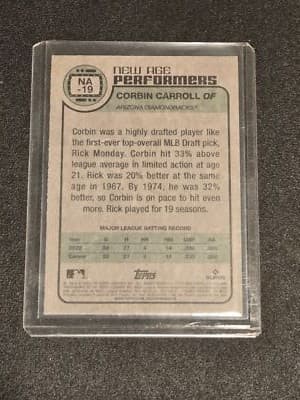 2023 Topps Heritage #NA-19 Corbin Carroll New Age Performers - Thumbnail 2