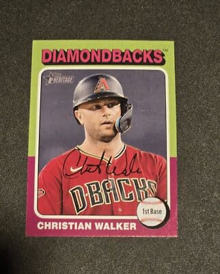 2024 Topps Heritage #383 Christian Walker - Image 1