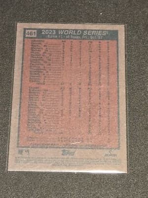 2024 Topps Heritage #461 World Series 2023: Game - Thumbnail 2