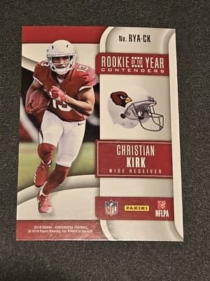 2018 Panini Contenders #RYA-CK Christian Kirk Rookie of the Year Contenders - Thumbnail 2