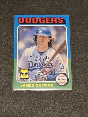 2024 Topps Heritage #413 James Outman - Image 1