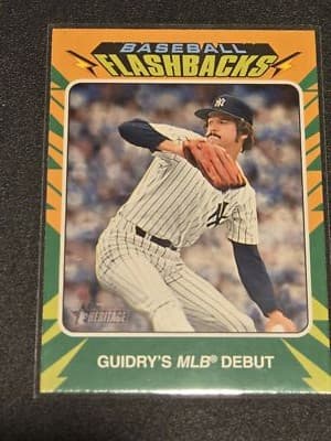 2024 Topps Heritage #BF-8 Ron Guidry Baseball Flashbacks - Image 1