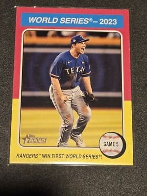 2024 Topps Heritage #466 World Series 2023: Game - Image 1