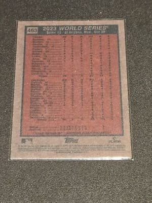 2024 Topps Heritage #463 World Series 2023: Game - Thumbnail 2