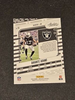 2024 Panini Absolute #55 Davante Adams - Thumbnail 2