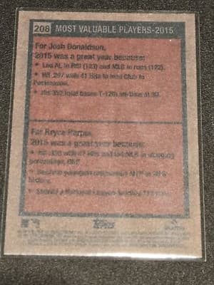 2024 Topps Heritage #208 2015 MVPs (Josh Donaldson / Bryce Harper) MVP - Thumbnail 2