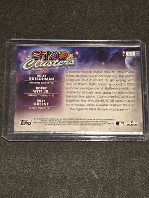 2023 Topps Chrome SC-6 Riley Greene/Bobby Witt Jr/Adley Rutschman Star Clusters - Thumbnail 2