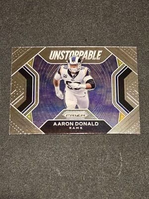 2020 Panini Prizm #6 Aaron Donald Unstoppable - Image 1