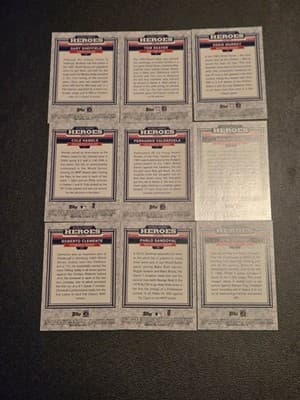 Topps World Series Heroes Baseball Card Lot 9 Gary Sheffield Tom Seaver Clemente - Thumbnail 2