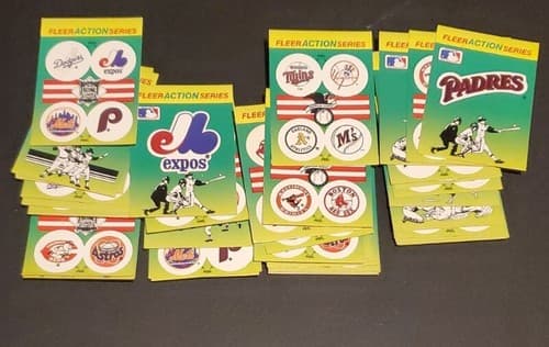 1990 fleer baseball stickers Lot Of 44 - Image 1
