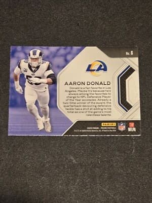 2020 Panini Prizm #6 Aaron Donald Unstoppable - Thumbnail 2