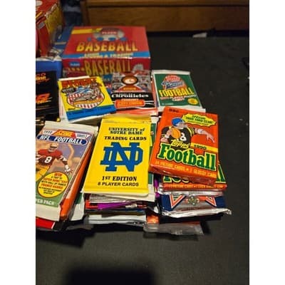 Lot of 75 multi/mixed-sport cards and non-sport trading cards in sealed packs - Thumbnail 3