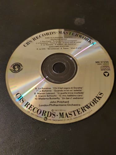 CBS Records -masterworks CD - Image 1