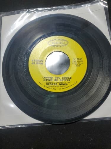 George Jones Vinyl Record 7' 45rpm - Thumbnail 2