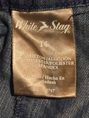 White Stag Shorts Womens 14 Blue Chambray Relaxed Fit Bermuda Casual Pockets - Thumbnail 2